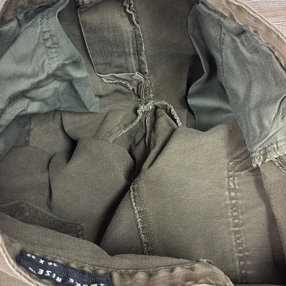SOLD IN STORE Smoke Rise Cargo Taper Stretch Jeans -Olive Green 36x32 - Picture 6 of 8